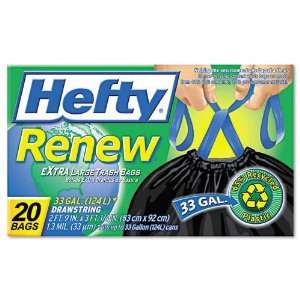  Hefty Renew Recycled Kitchen Trash Bgs   20 bgs/bx: Home 