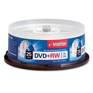  imation Products   imation   DVD+RW Discs, 4.7GB, 8x 