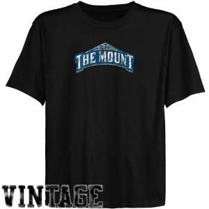  Mount St. Marys Mountaineers Youth Black Distressed Logo 