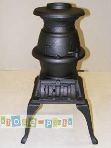 Petit Cast Iron Pot Bellied Belly Woodburning Stove  