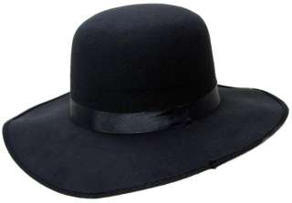 Black Felt Utility Hat + Black Felt Padre Hat
