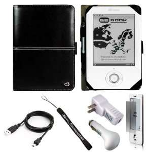  Black Carrying Cover Case Slim Design for BeBook Neo White eReader 