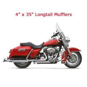   X35 Longtail Mufflers (baffled) for 2010+ Harley Davidson Touring
