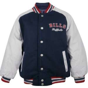   Bills Youth Wool Faux Leather Varsity Jacket