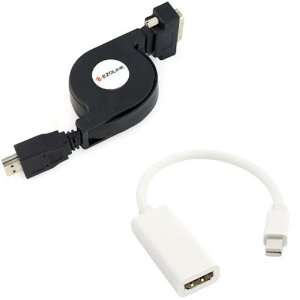  DVI D 24+1 to HDMI Cable + Mini DisplayPort to HDMI Adapter 