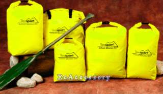 3PC YELLOW BOATING WATERPROOF DUFFLE BAG/FLOAT+DRY NEW