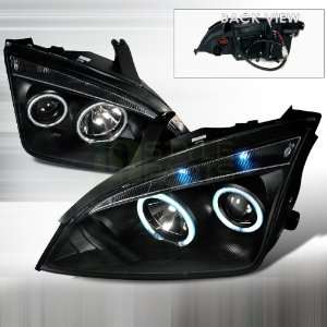  2005 2007 Ford Focus CCFL Halo Projector Headlights Black 