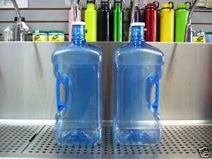 TWO (2)   3 Gallon BPA FREE Water Bottles w/Handle  
