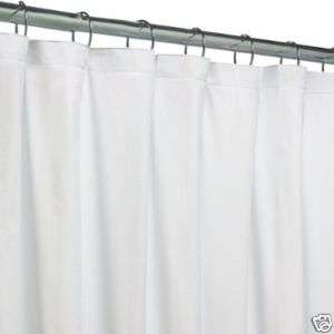 WHITE DELUXE VINYL SHOWER CURTAIN LINER 70X71  