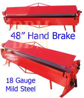Industrial 48 Hand Brake Sheet Metal Bender Bending 18 Gauge FREE 