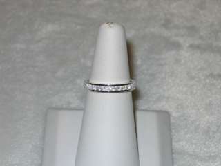 925 Sterling Silver CZ Eternity Ring  