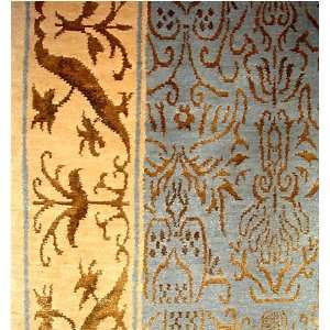  9x12 Silk Wool Handknotted Tibetan Rug 