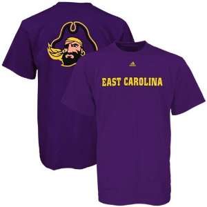  adidas East Carolina Pirates Purple Prime Time T shirt 