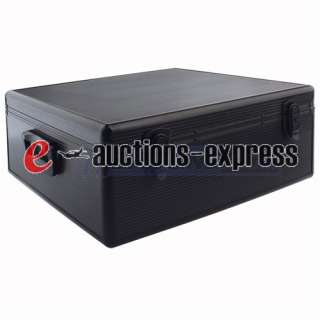 600 Capacity Aluminum like CD DVD Storage Case Black  
