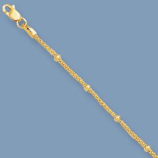  ankle bracelet 14k yellow gold  metal condition finish avg weight 