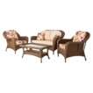 Devonport 4 Piece Wicker Patio Conversation Furniture Set