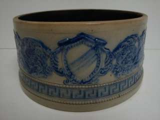 Antique Stoneware WHITES UTICA Crock Butter Cheese Cobalt Blue Pottery 