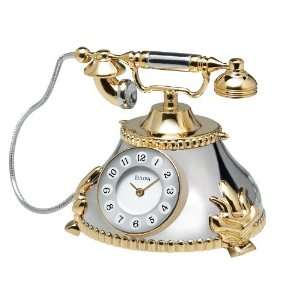  Bulova Vintage Telephone Collectible Miniature Clock