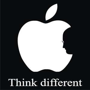 Steve Jobs Silhouette Apple LOGO Think Different T Shirt 6 COLORS Sz S 