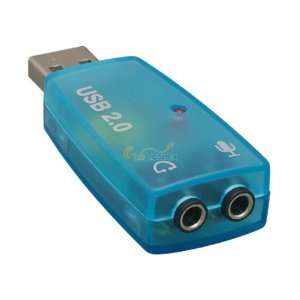    USB to Stereo Audio Adapter Converter Sound Cards Electronics