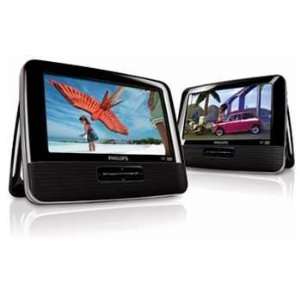   Dual Screen Portable DVD Player, Pd7016, with Dual DVD Players