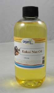 Kukui Nut Oil   100% Pure and Organic 8 Oz 608866775027  