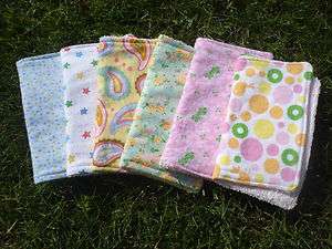 Cloth Diaper Baby Wipes Washcloths 100% Cotton NEW  