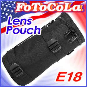 Padded camera lens bag case cover pouch protector E18  
