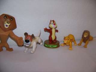 MIXED LOT OF 5 FIGURES TV MOVIE CHARACTER LION KING SIMBA/ MUFASA 