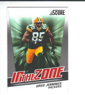 2011 Score In The Zone #10 Greg Jennings Packers  