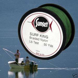 Surf King Braided Nylon Fishing Line 50 Yd, 40 # Test  