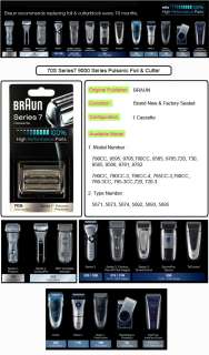 Braun]70S Series7 9000 Series Pulsonic Foil & Cutter  