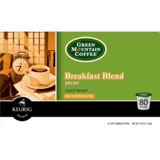 Green Mountain Breakfast Blend Decaf 160 K cups