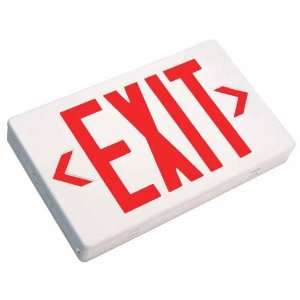    LED Exit Sign Red Letters with Battery Backup