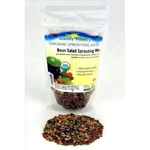 Bean Salad Sprouting Seed Mix  Organic  1/2 Lbs (8 Oz.)   Mix of Bean 