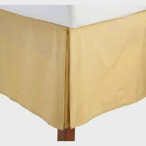   Size Pleated Tailored Bed Skirt with 15 Inches Drop and Split Corners