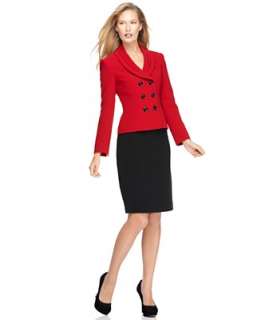 Tahari by ASL Suit, Double Breasted Jacket & Skirt   Suits & Suit 