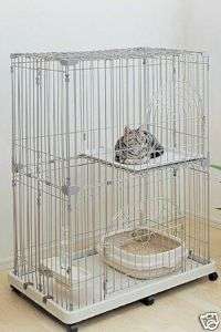 IRIS Wire Tower Small Animal Cage   Cat Cage PEC 902  