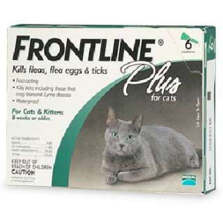 Frontline Plus Flea & Tick Control for Cats   6 Month Supply