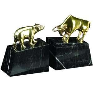  Bey Berk Gold Bull and Bear Bookends