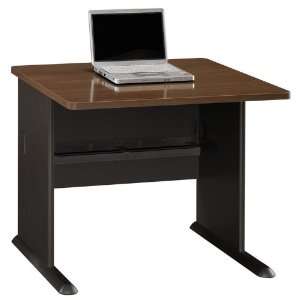  Bush Furniture Series A 36 Wood Credenza Desk in Pewter 