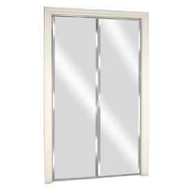   78 1/8 Mirrored Interior Sliding Bedroom Closet Door 102873  