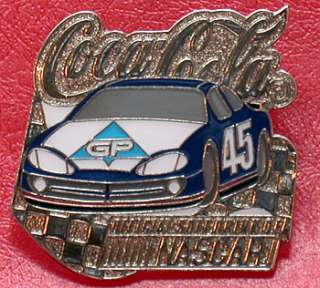 GREAT COLLECTIBLE PIN FOR NASCAR, COCA COLA AND KYLE PETTY AND NASCAR 