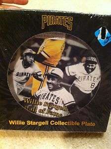 2pc Pittsburgh Pirates Baseball Collectors Plates Bill Mazeroski 