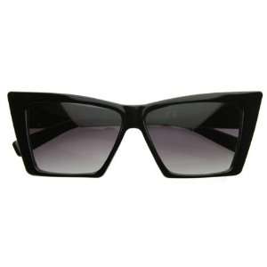  High Pointed Cat Eye Sunglasses Sharp Geometric Square Frame 