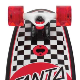 Santa Cruz Jammer Check Cruzer COMPLETE Skateboard BLK/WHT/RED  