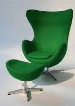   para la silla y el otomano de huevo de Arne Jacobsen en tela