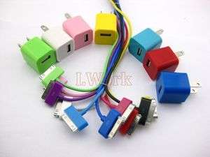 Colorful PC USB Charger Cable iPod iTouch iPhone 4 4s 3G 3Gs Touch New 