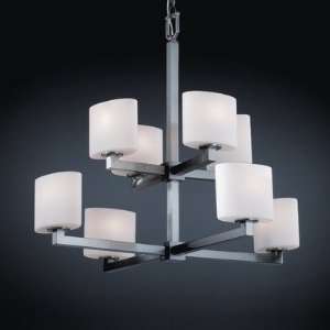  Light 2 Tier Chandelier Shade Option: Square with Flat Rim, Shade 