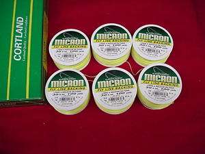 Cortland Fly Line Backing 30lb Micron YELLOW GREAT NEW  